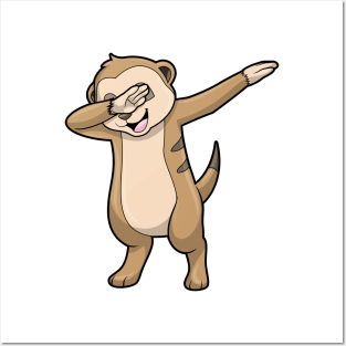 Meerkat as Hip Hop Dance Dab Posters and Art